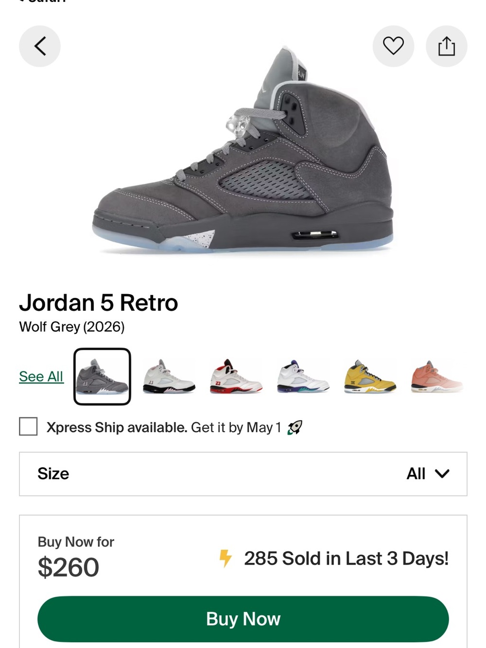 Jordan🔥NEW Kids' Grey Retro Basketball Sneakers with Tags from Stock X - Picture 4 of 5